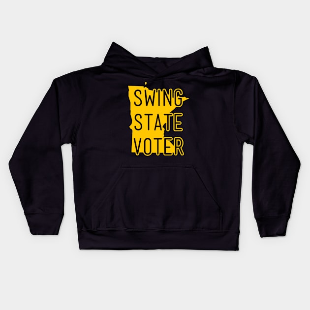 Swing State Voter - Minnesota Kids Hoodie by brkgnews